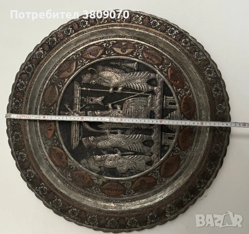 антични медни подноси , снимка 2 - Антикварни и старинни предмети - 53304688