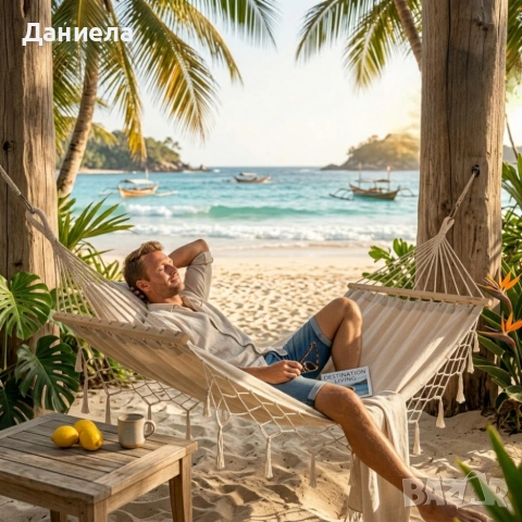 Хамак с ресни в Бохо стил - най - високо ниво на комфорт, снимка 2 - Градински мебели, декорация  - 53833171