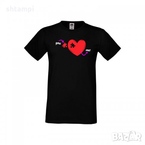 Мъжка тениска Свети Валентин You Are The Missing Piece, снимка 4 - Тениски - 35716711