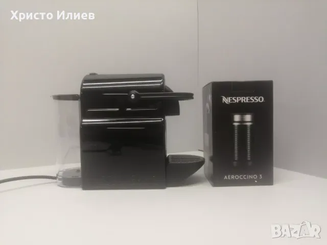 Кафемашина с капсули Nespresso Inissia с аерочино кана за разпенване на мляко, снимка 8 - Кафемашини - 49295875