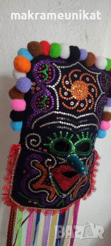 Кукерска маска, гугла, уникат,арт, декорация , снимка 6 - Декорация за дома - 41588665