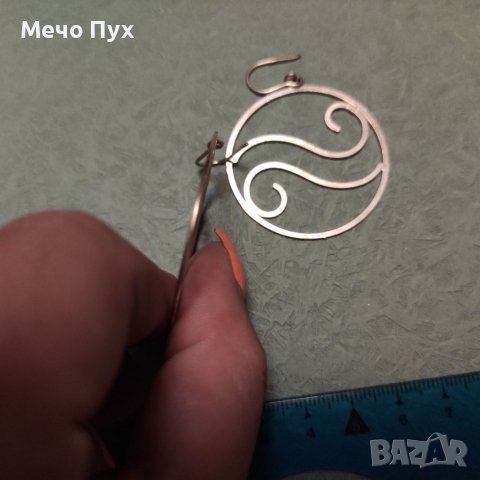 Сребърни обеци (93), снимка 6 - Обеци - 41388970