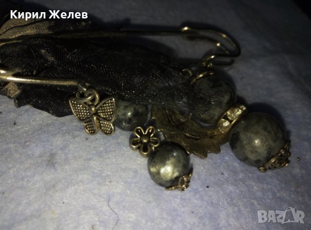 ЕФЕКТНА НЕО ГОТИК ВИНТИДЖ ФИБУЛА АРТ ИГЛА БРОШКА 38880, снимка 7 - Други - 42117568
