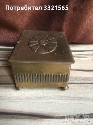 Месингова кутия за бижута, снимка 5 - Антикварни и старинни предмети - 40314056