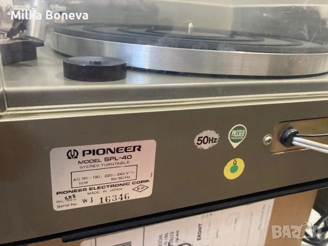 Pioneer SPL 40, снимка 9 - Грамофони - 52958068