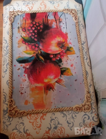 Ръчно изработен арт комплект – масичка + голям винтидж куфар, снимка 5 - Декорация за дома - 53199325