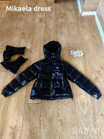 Разкошно суперудобно топло зимно ежедневно яке в черен цвят.С М Л размер, снимка 2 - Якета - 52286440