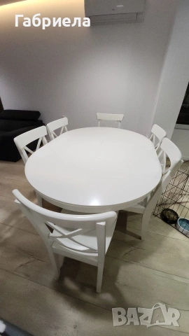 разтегателна маса за хранене, снимка 2 - Маси - 53779403