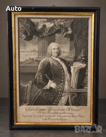Рядка музейно гравюра от 1750 г. – Johann Martin Bernigeroth / Christian Gregor Altner