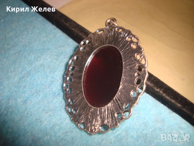 ПОСРЕБРЕН АРТ ДЕКО КРАСИВ КЛАСИЧЕСКИ МЕДАЛЬОН с ГОЛЯМ ФАСЕТИРАН БОХЕМСКИ КРИСТАЛ и ЦИРКОНИ 20202, снимка 6 - Колиета, медальони, синджири - 35666178
