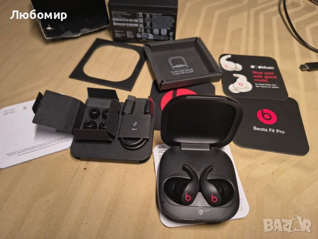 Beats Fit Pro - Наистина безжични слушалки с шумопотискане - Apple H1 чип за слушалки, съвместими , снимка 3 - Bluetooth слушалки - 50738249