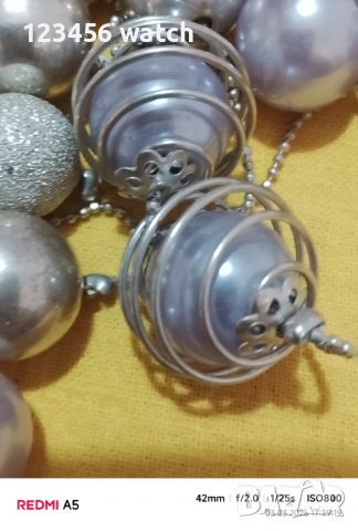 Красиво двойно колие от перли, снимка 8 - Колиета, медальони, синджири - 53696207