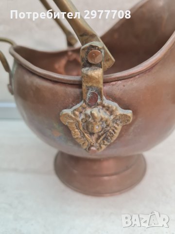 Винтидж медна и месингова мини кофа, снимка 5 - Декорация за дома - 35698595