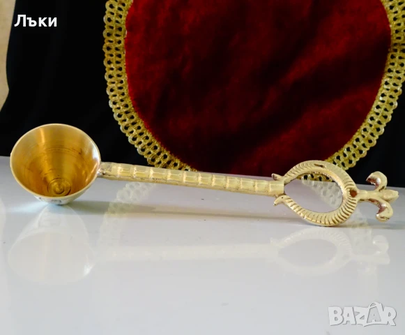 Бронзов гасител за свещи,бурбонска лилия,барок. , снимка 6 - Антикварни и старинни предмети - 50786960