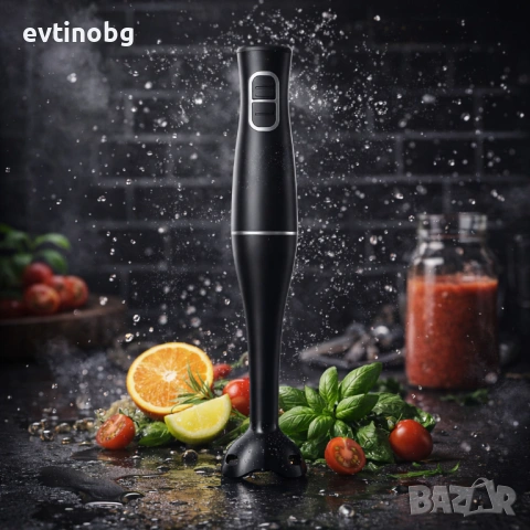 Ръчен пасатор Rosberg R51112O, 350W, 2 скорости, пластмасова пасираща приставка, снимка 2 - Аксесоари за кухня - 53769668