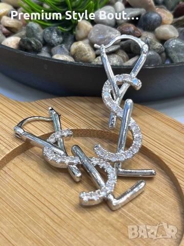 обеци от висококачествена стомана ysl saint laurent loewe Louis Vuitton Gucci , снимка 9 - Обеци - 53744737