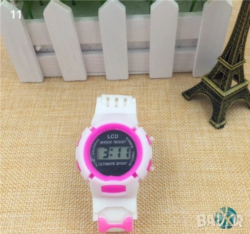 Ултра лек и мек детски ръчен часовник за момчета и момичета син или розов., снимка 2 - Детски - 53270997