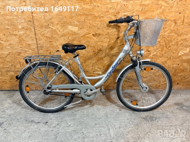 26цола ALU Sity Star алуминиев дамски градски велосипед колело[7ck-SRAM]