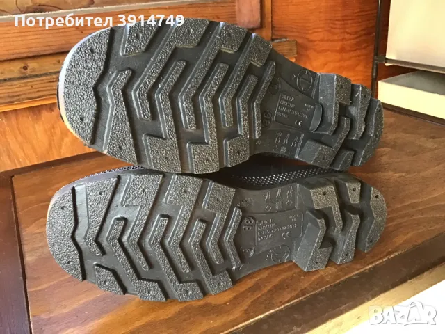 Гумени ботуши, високи, работни, защитни, дъжд / сняг, дълбок грайфер, противохлъзгащи, устойчиви; 38, снимка 5 - Дамски ботуши - 47900508