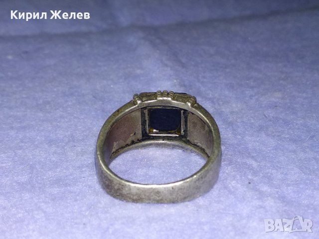 PETEK 925 Марков БУТИКОВ СРЕБЪРЕН ПРЪСТЕН СРЕБРО 925 РЪЧНА АРТизработка на ПЕТЕК с ЧЕРЕН ОНИКС 40648, снимка 8 - Пръстени - 42657126