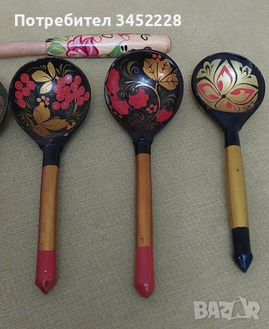 сувенири хохлома Русия 7 броя за ценители , снимка 5 - Антикварни и старинни предмети - 52777134