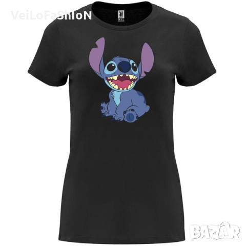 Нова дамска тениска със Стич (Stitch&Lilo) в четири цвята, снимка 2 - Тениски - 44495060