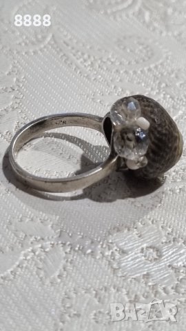 Сребърен пръстен с охлюв , снимка 7 - Пръстени - 44406424