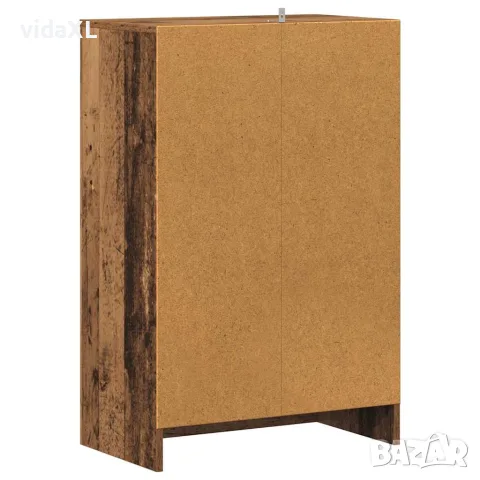 vidaXL Шкаф за обувки, старо дърво, 60x35x92 см, инженерно дърво, снимка 5 - Шкафове - 56148201