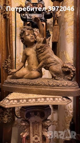 Антикварна фигура 1920 -1930г, снимка 2 - Антикварни и старинни предмети - 53215005