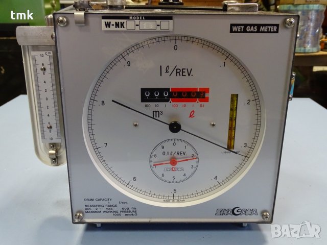 газметър SHINAGAWA SEIKI wet gas meter W-NK-1 B, снимка 3 - Други машини и части - 34100320