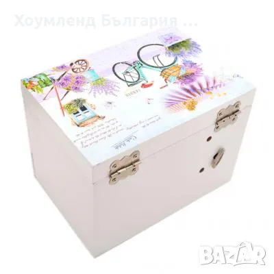 Музикална дървена кутийка за бижута с чекмеджета и огледало, снимка 4 - Декорация за дома - 50272277