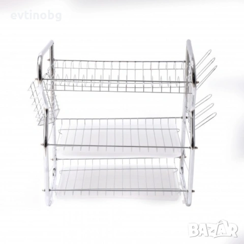Сушилник за съдове Rosberg R53000O, 3 нива, 43x24x45 см, снимка 6 - Аксесоари за кухня - 53783114