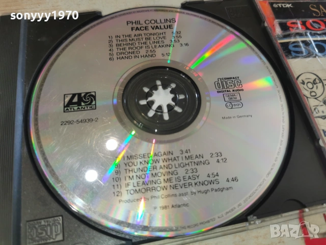 PHIL COLLINS CD MADE IN GERMANY 1003261638H2E6R, снимка 12 - CD дискове - 53784022