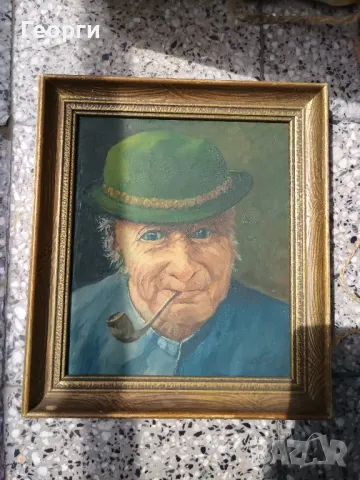 Картина масло G.Krause, снимка 4 - Антикварни и старинни предмети - 50127058