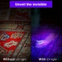 Ултравиолетов фенер, UV 395nm, LED, Ултра малък размер, 2xААА батерии, снимка 2