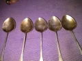 Лъжички малки СССР винтидж мелхиор 5 броя 120мм, снимка 4