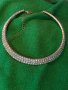 КРАСИВО ПОСРЕБРЕНО ЕФЕКТНО ФЕШЪН АРТ КРИСТАЛНО КОЛИЕ ОГЪРЛИЦА 27876, снимка 9