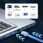 Комплект от 50 броя RJ45 CAT6/CAT5e конектори тип „Pass-Through“ (преходни) – позлатени 8P8C модулни, снимка 6