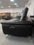Черен кожен диван двойка с електрически релаксиращ механизъм, снимка 9