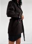Велурено палто в черно  , снимка 6