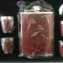 Подаръчен комплект BULGARIA -манерка за алкохол с 4 шота и фунийка, снимка 1 - Екипировка - 40803465
