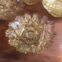 Бохемски рядък жълт кристал купи, снимка 4