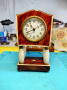 Немски Механичен Часовник Будилник Hamburg American, снимка 1 - Антикварни и старинни предмети - 44803940