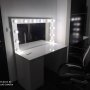 Огледало с осветление за фризьорски салони и професионален грим , снимка 2