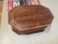 РЪЧНО ИЗРАБОТЕНА ДЪРВЕНА КУТИЯ СЪС ЗЛАТНИ ИНКРУСТАЦИИ 3108261850L4, снимка 4