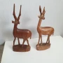 Стари дървени фигури на елени, снимка 5