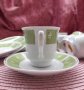 4 сетчета за късо кафе в бяло и зелено с ПоДаРъК пето сетче и лъжички, снимка 4