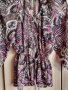 Красива, елегантна, прозрачна блуза, с три четвърти ръкав, в розова щампа , снимка 6