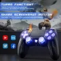 Безжичен контролер Bonacell за геймпад за Ps4 с 6-осен сензор за движение Turbo Touch Pad, снимка 4