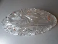 Кристална голяма елипсовидна купа, фруктиера, снимка 13
